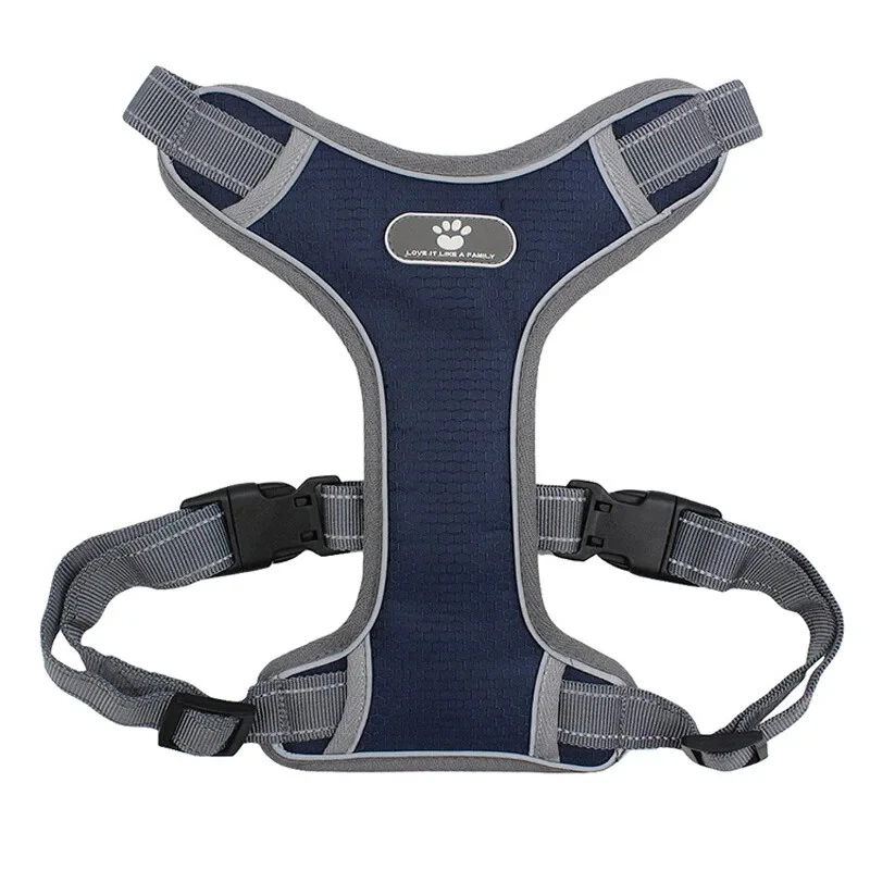 Dog Harness Vest Breathable Dog Training Reflective Nylon Pet Chest Strap New US