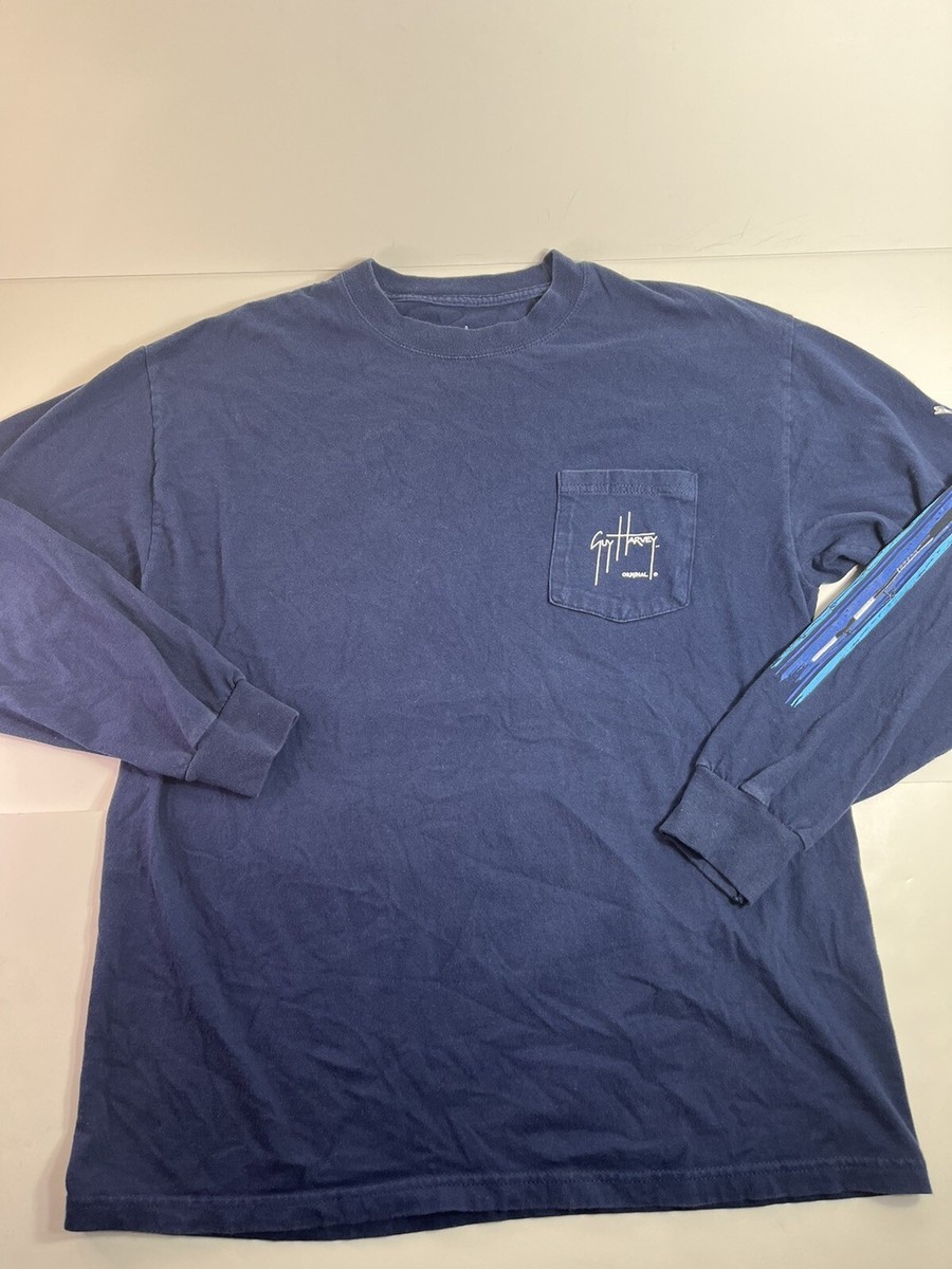 Vintage Guy Harvey T-Shirt Mens Size XL White Fishing Marlin