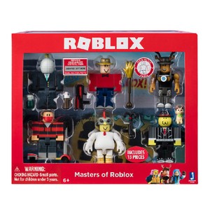 Details About Roblox Masters Of Roblox 6 Figure Pack Virtual Item Code Brand New - find roblox codes