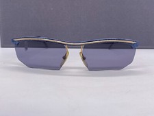 Woman Sunglasses Blue Gold Large Germany 90s NP: 198
