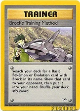 Pokemon Gym Heroes 106/132 Card - Brock's Training Method