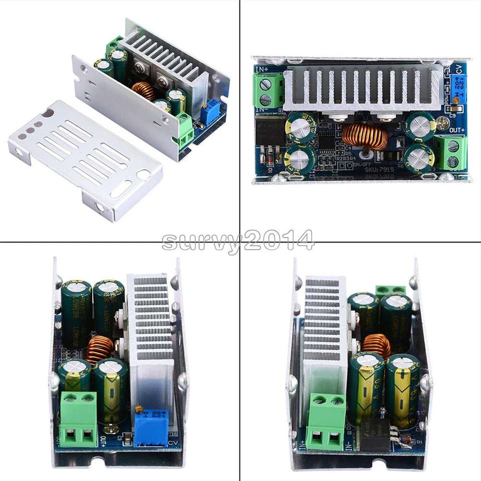DC-DC 8V-60V To 1-36V 200W 15A 12V Voltage Power Buck Converter Step Down Module - Image 3 of 4