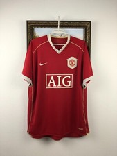 Manchester United Home football shirt 2006 Soccer Nike Jersey Trikot Mens Sz XL