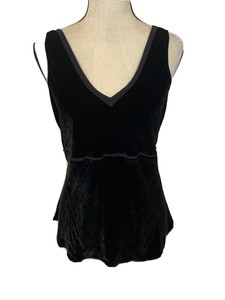 plunge neck tank top