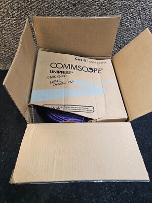 COMMSCOPE 2000 Feet CS34R 4/23 Cat6 U/UTP Communications Cable, Purple