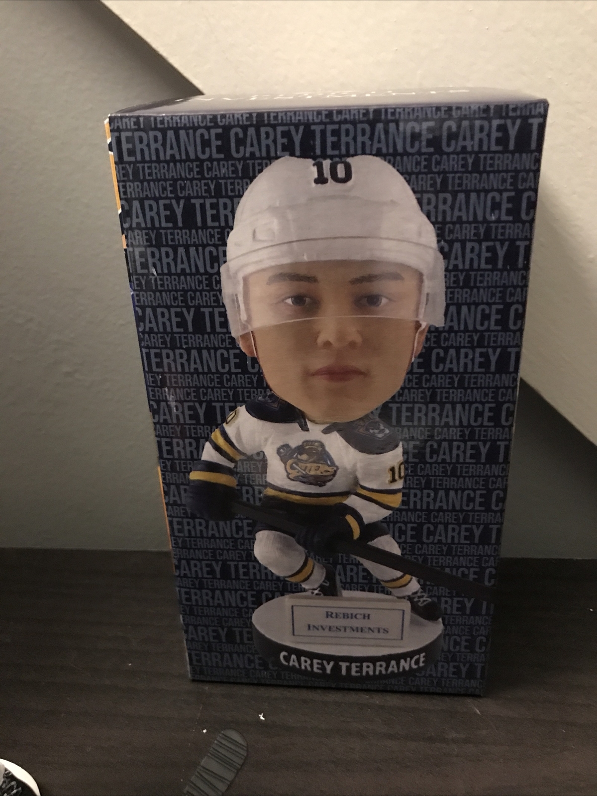 NEW CAREY TERRANCE Erie Otters Bobblehead SGA 1/1500 HOCKEY OHL BOBBLE