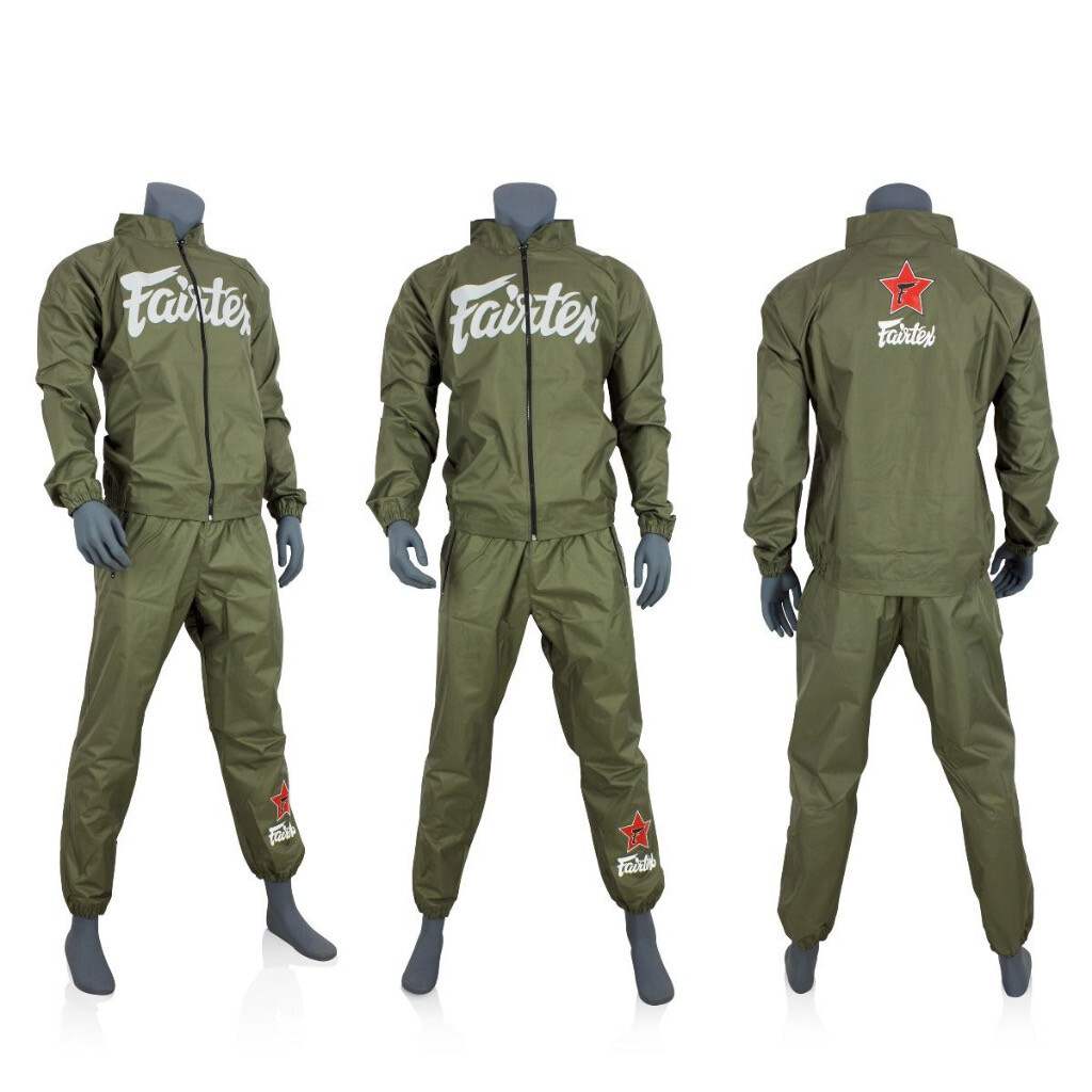 Fairtex Vinyl Sweat Suit VS2 Sauna Set Boxing Muay Thai MMA S M L
