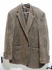 Ralph Lauren MENS Tan CORDUROY SPORT COAT JACKET BLAZER 100 COTTON SIZE: 40R