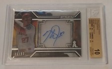 2016 Topps Strata Black Mike Trout #/50 BGS 10 PRISTINE Auto 10 (10,10,10,9.5)