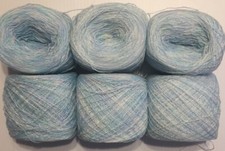 Crystal Lace yarn. Color 332, Acrylic/Rayon. 900 yards each. 1 set of 6 Balls.