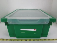 Lot of 2 Gratnell F2 Tray Cubby Tote with Lid Green School Home Daycare Office