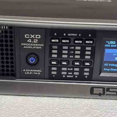 QSC CXD4.2 , 4 Channel Processing Amplifier | eBay