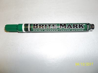 Dykem #84007 Brite Mark medium tip GREEN industrial paint marker