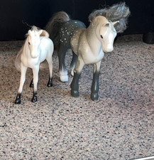 Kid Kore 1990 Horse Foals Vintage Toys - Black And White  Small White Horse