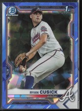 2021 Bowman Draft Sapphire Ryan Cusick BDC-27 1st | Atlanta Braves