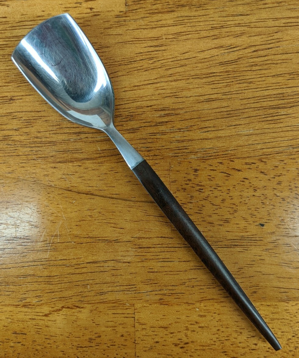 Vtg EKCO ETERNA Mid Century Canoe Muffin SUGAR SHOVEL Spoon
