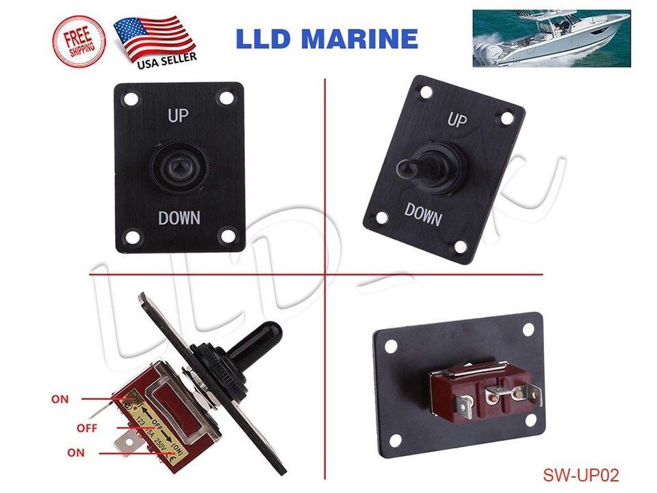 Up Down Toggle Switch On Off On Switch Tilt Trim Switch for Boat Marine ...
