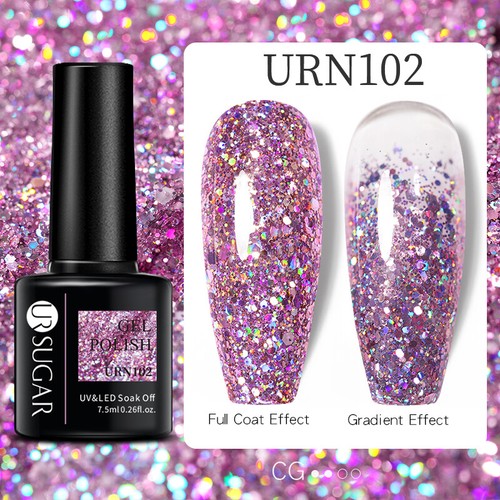 Esmalte de uñas UR SUGAR reflectante brillo gel remojo UV LED arte en uñas barniz de gel - Imagen 74 de 77