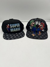 Super Mario Brothers SnapBack Caps Set Of 2 Nintendo Entertainment