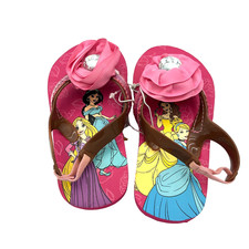 Disney Princess Flip Flop Sandal Pink Size 7/8 New