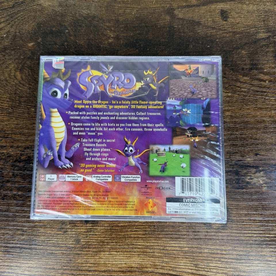 Spyro the Dragon Greatest Hits Playstation 1 PS1 FACTORY SEALED NEW - Image 2 of 4
