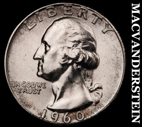1960 Washington Quarter- Silver Choice Gem Brilliant Uncirculated Luster #i378