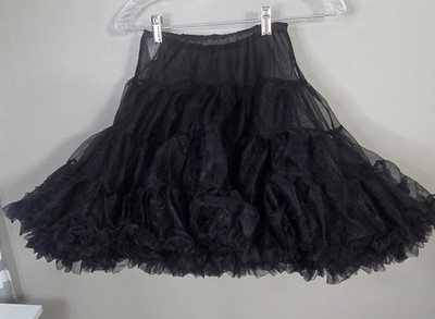 Chasing Fireflies Girls Black Crinoline Skirt Size 8-10