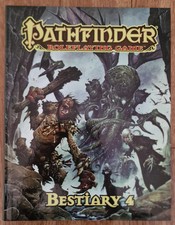 RPG Book Pathfinder Bestiary 4 1st edition Hardback D&D 3.5 OGL Compatible