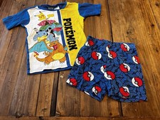 Pok mon Size 8 Pajama Set Shorts Short Sleeve Boys Kids Pjs