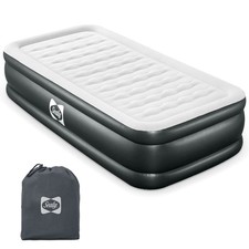Sealy Tritech 18" Inflatable Mattress Twin Airbed w/ Built-In Pump Open Box 