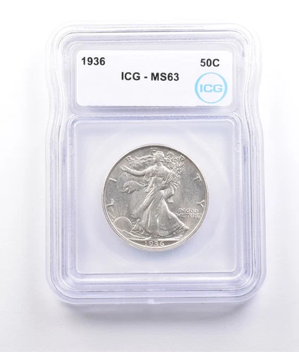 1936 Walking Liberty Half Dollar MS63 ICG *6968