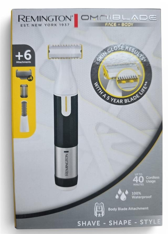 Remington Trimmer Face & Body 6 Combs Waterproof USB Charging Shave Shape Style