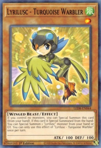 Lyrilusc - Turquoise Warbler LED8-EN044 Legendary Duelists: Synchro Storm 1st Edition Common