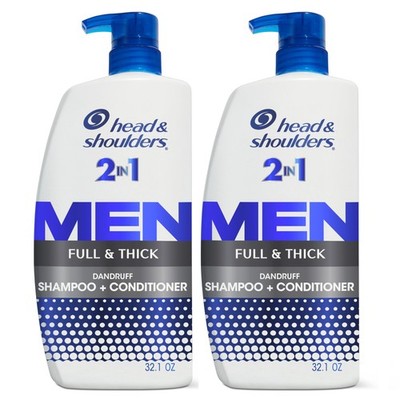 Head & Shoulders Anti-Dandruff Shampoo and Conditioner, Full and Thick 2-in-1...