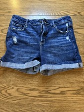 Old Navy Women s Distressed Jean Shorts, Size 6, Y2K