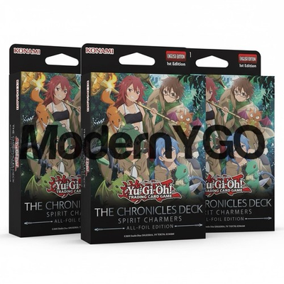 #ad 3x THE CHRONICLES DECK: Spirit Charmers ALL FOIL Pre sale 1 23 2026 YUGIOH $59.99