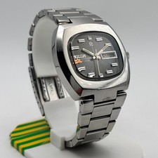 Ricoh Crystal 61317A Automatic 21J 1970s TV Case Italian Day-Date Serviced