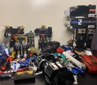 POWER RANGERS MMPR DAMAGED & INCOMPLETE TOYS LOT PRE-OWNED VINTAGE BANDAI