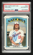 PSA/DNA 2021 Heritage High Number Josh Bell PSA/DNA Authentic Card & Auto 6ke