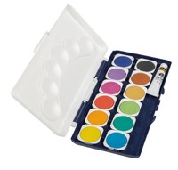 Deckfarbkasten Tuschkasten Malkasten Set Wasserfarben Farben Farbkasten Deckweiß