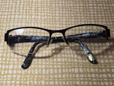 Safilo Emozioni EM4354 RF2 Teal Blue Half-Rim Eyeglass Frames 53-17-135 Italy