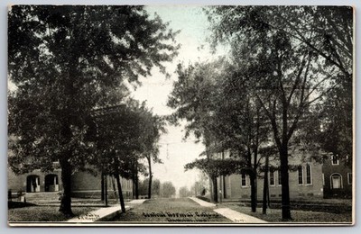 Danville Indiana~Central Normal College~Main Street Thru Campus~1910 CU Williams