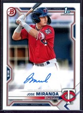 JOSE MIRANDA ~ 2021 Bowman Prospect Baseball Autographs #PAPRJM AUTO (B351)