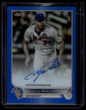 2022 Topps Chrome #CVA-TW Taijuan Walker Veteran Autographs Blue Refractor #/150