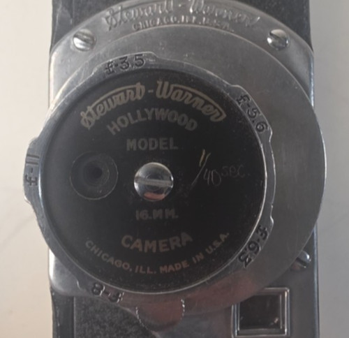 Vintage Stewart Warner Model 531-B 16mm Camera. Motor Works