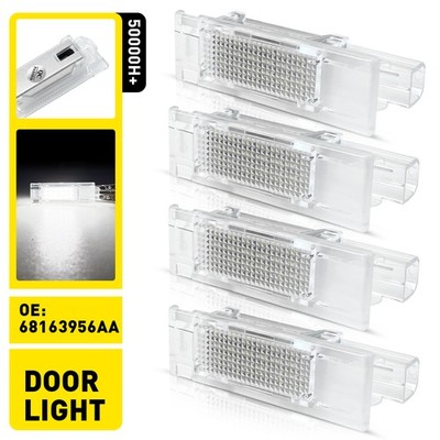 Factory Style 2/4X White LED Door Courtesy Light 68163956AA For 2016-2022 Giulia