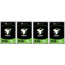 Seagate Exos X18 14TB 3.5" 12Gb/s SAS III Internal Hard Drive, 4pk