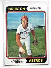 1974 Topps - Larry Dierker #660 - Set Break!! EX Combined Shipping!!