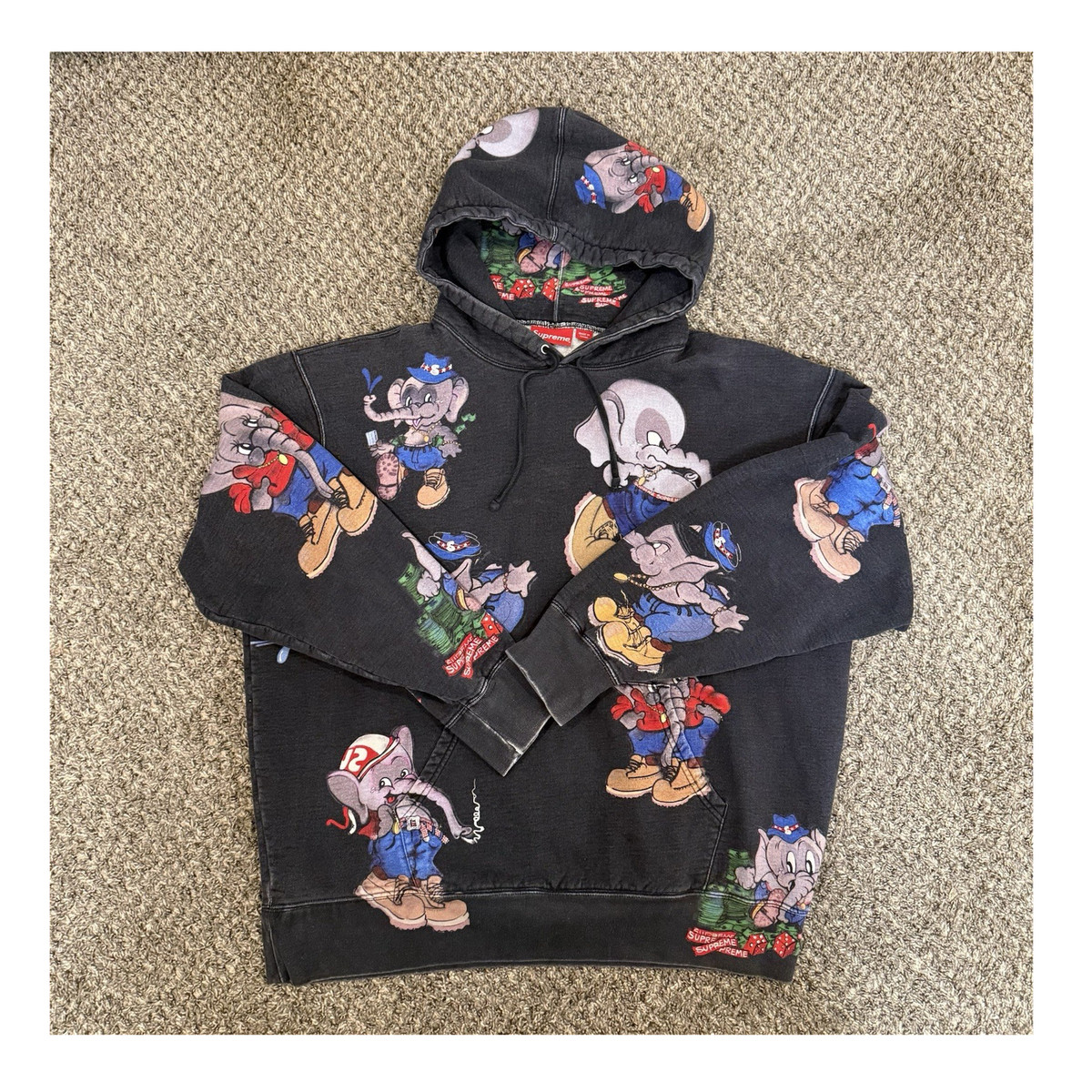 トップス Supreme Elephant Hooded Sweatshirt Supreme Elephant Hooded Sweatshirt Black FW22 | eBay