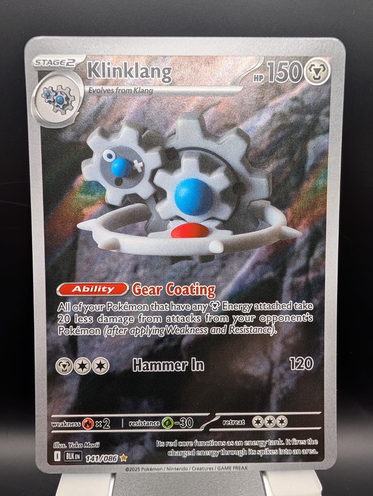 Klinklang 141/086 Holo Illustration Rare Black Bolt Pokemon Near Mint NM